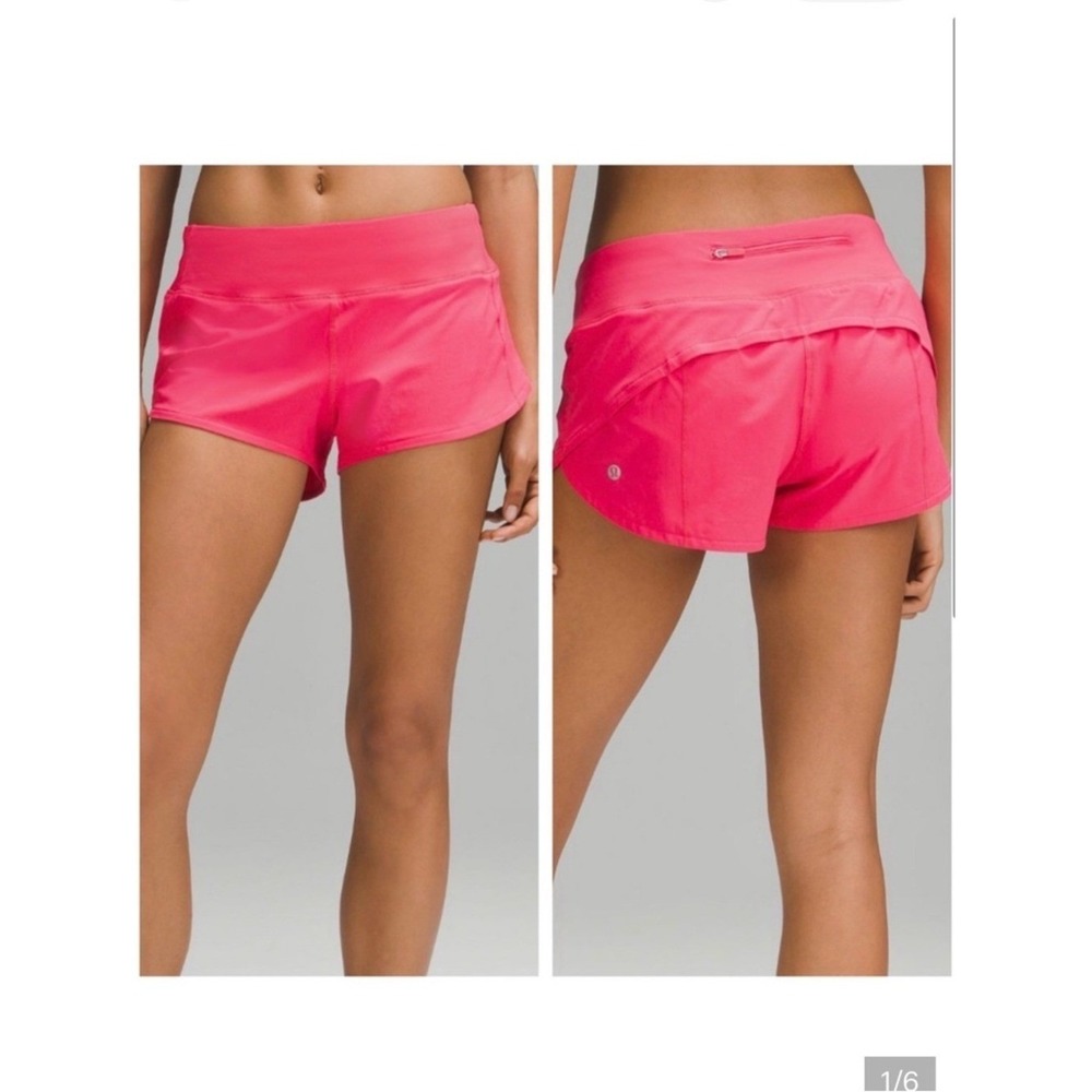 Lululemon Speed Up Low Rise 2.5" in Lip Gloss- size 8